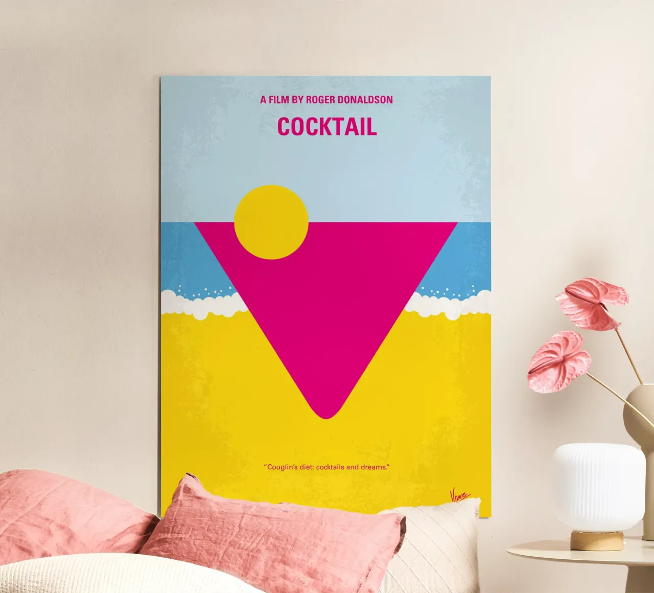 No603 My Cocktail minimal movie poster carta hahnemühle da Chungkong