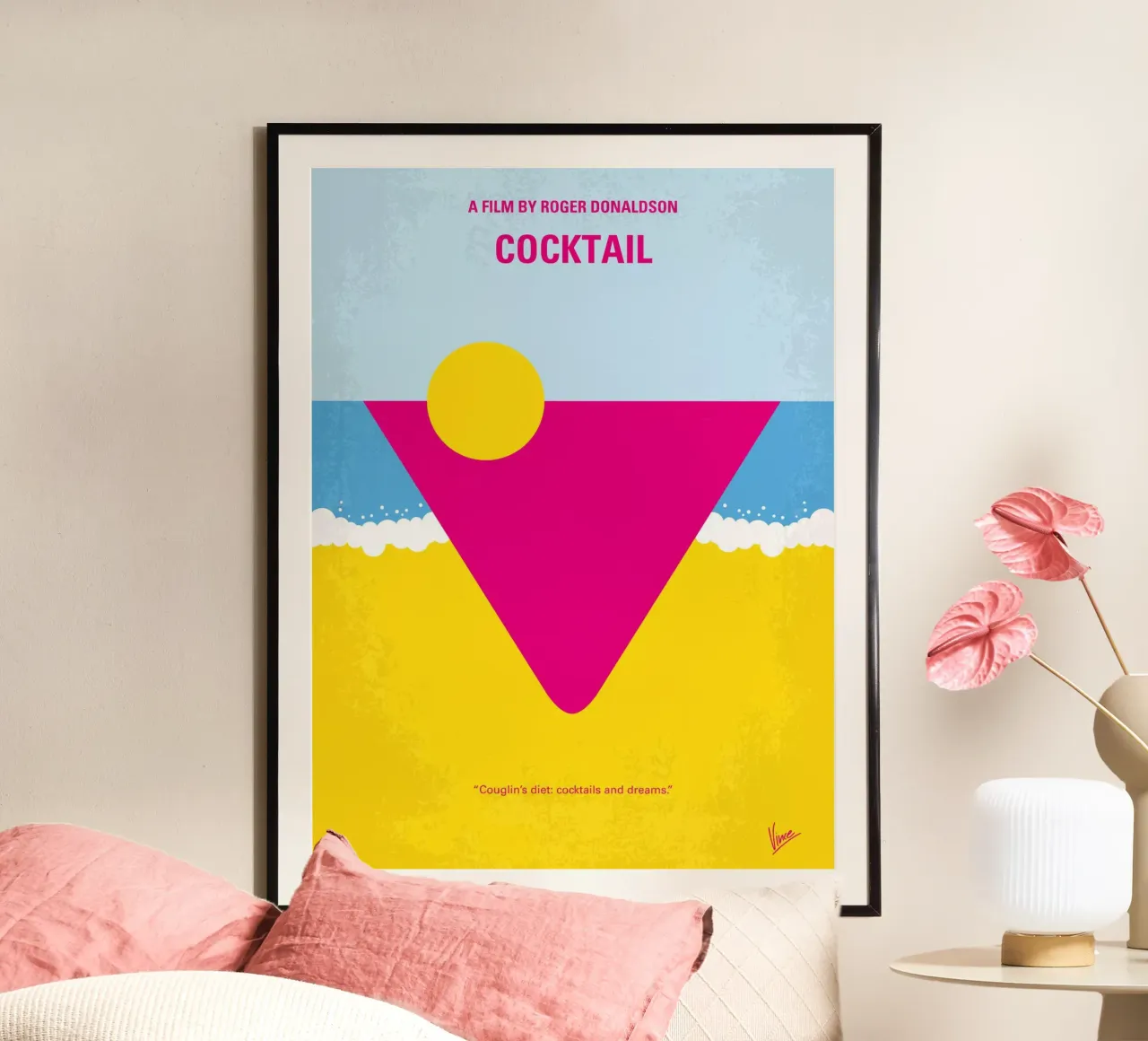 No603 My Cocktail minimal movie poster carta hahnemühle da Chungkong