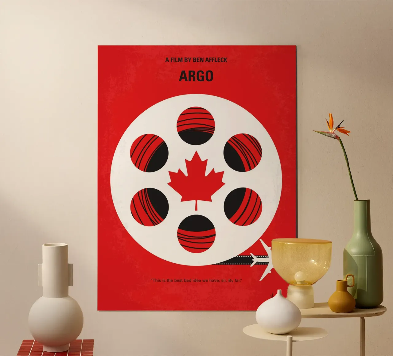 No606 My Argo minimal movie poster poster con telaio in alluminio da Chungkong