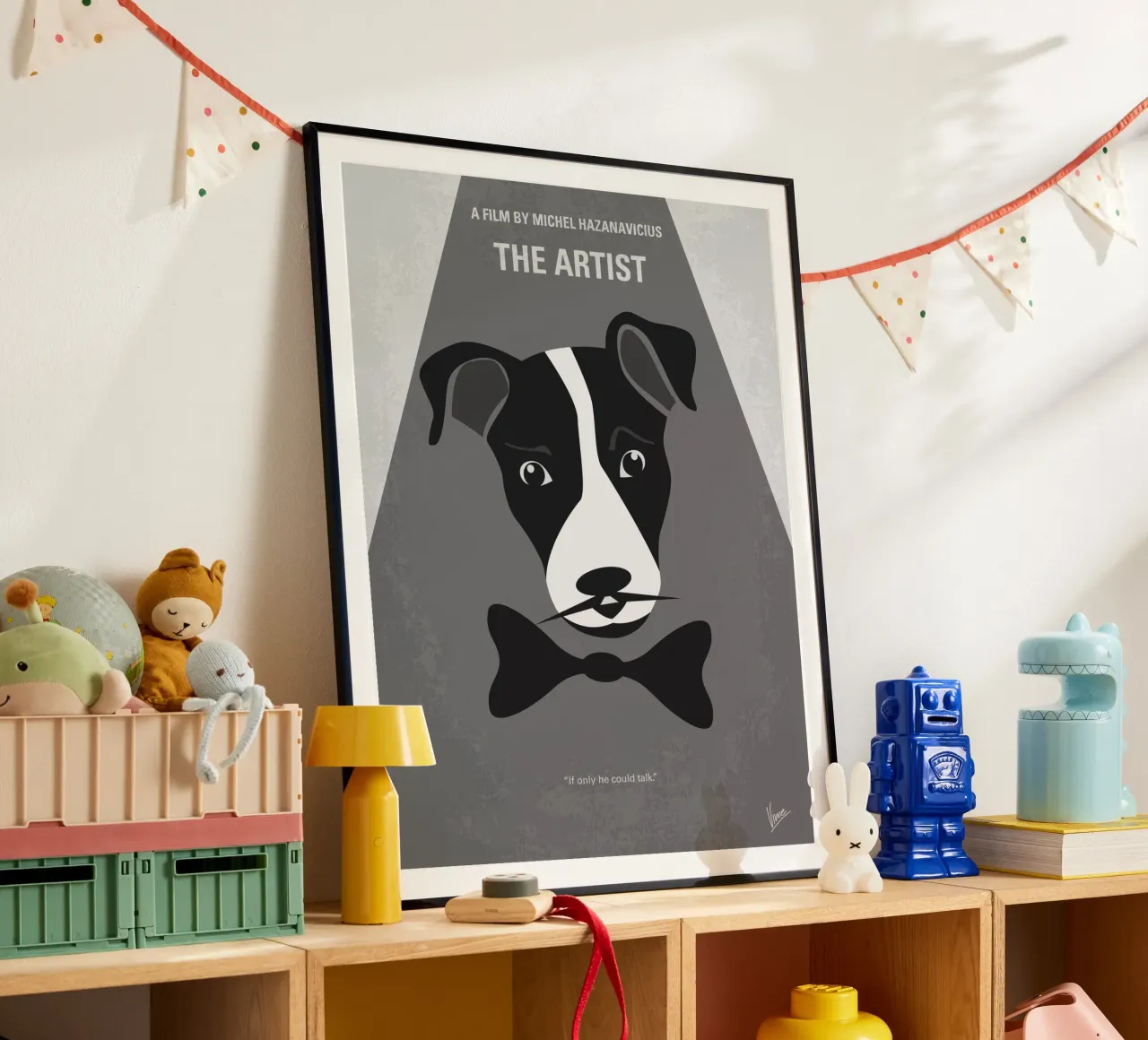 No609 My The Artist minimal movie poster poster con telaio in alluminio da Chungkong
