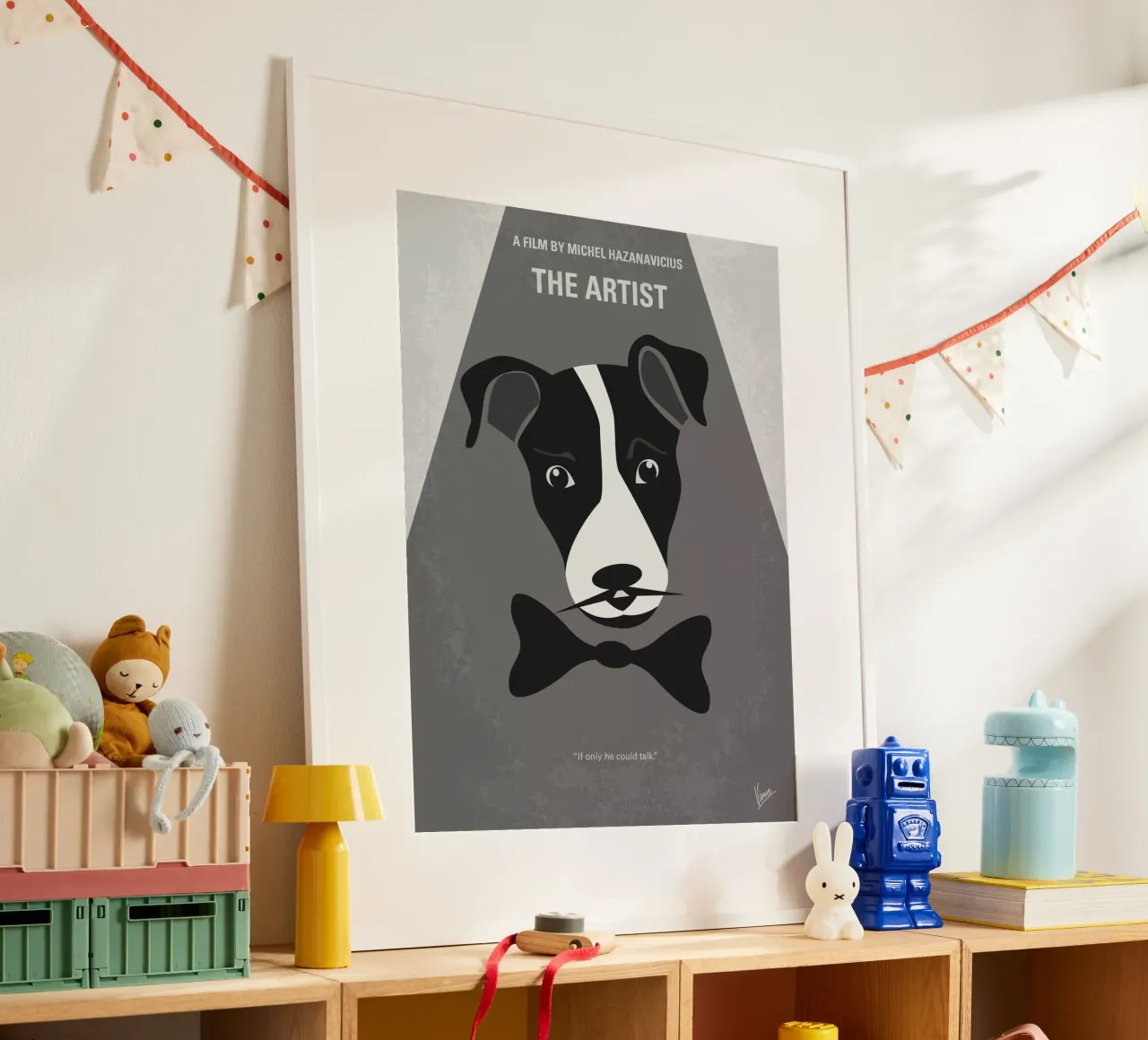 No609 My The Artist minimal movie poster poster con telaio in alluminio da Chungkong