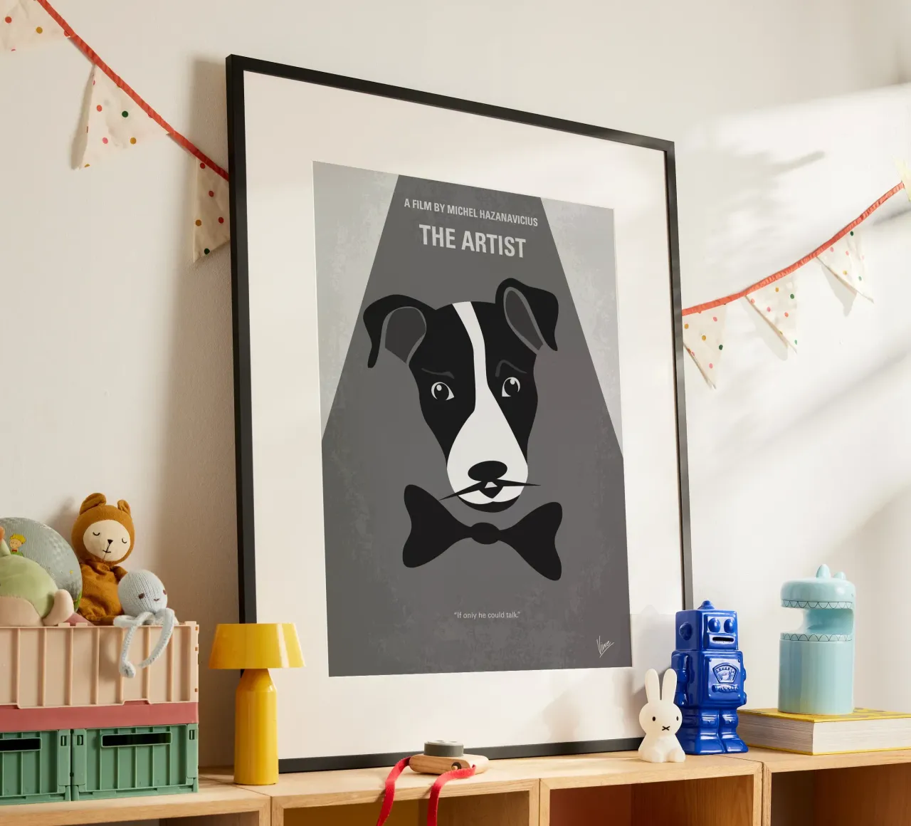 No609 My The Artist minimal movie poster poster con telaio in alluminio da Chungkong
