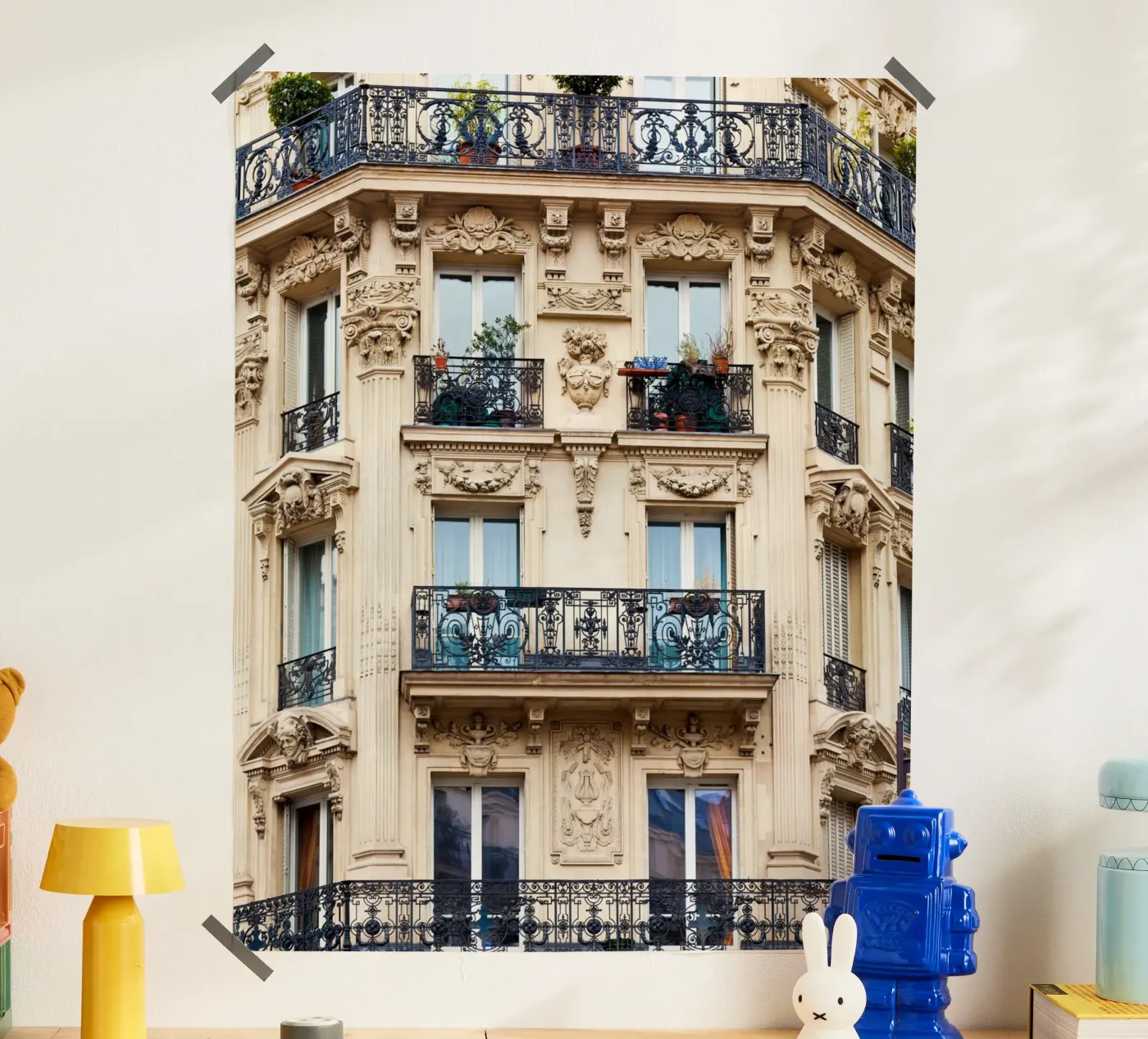 Edificio Haussmann, Parigi poster da The art seasons