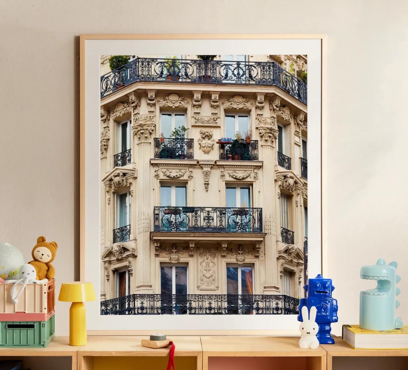 Edificio Haussmann, Parigi poster da The art seasons