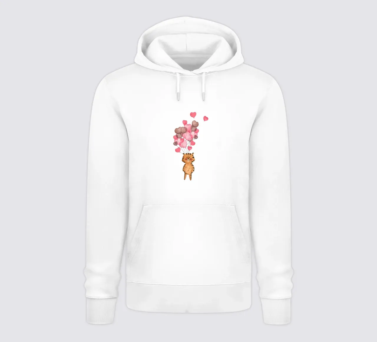 Safari in mongolfiera della tigre felpa con cappuccio da Doodle Dreams Art