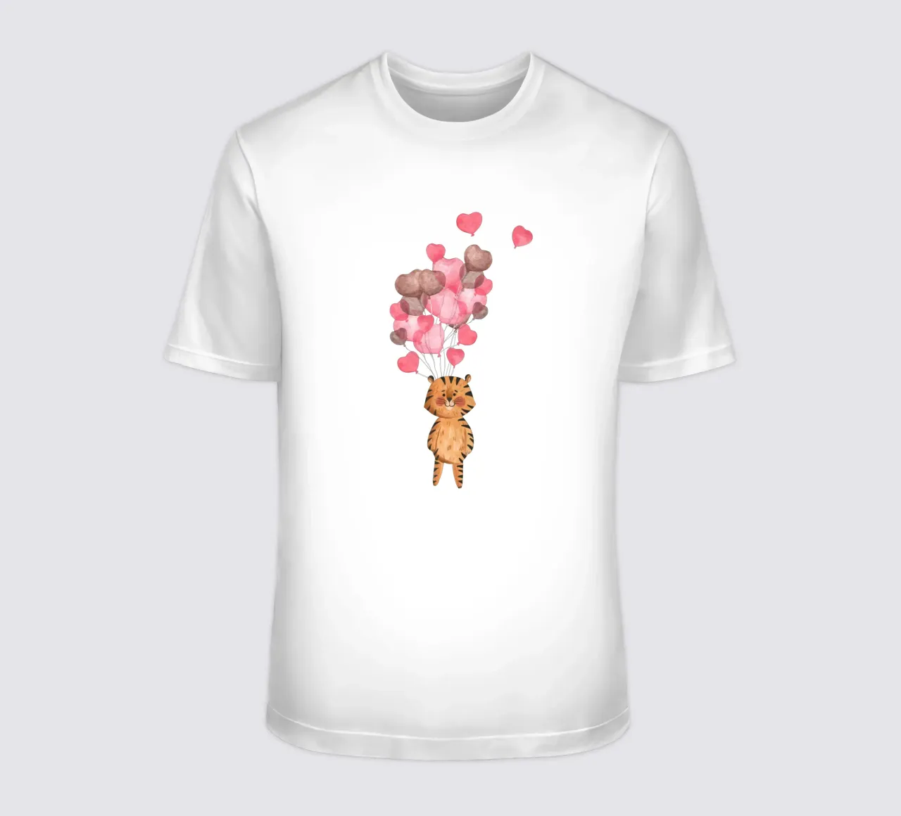Tiger's Balloon Safari t-shirt by Doodle Dreams Art