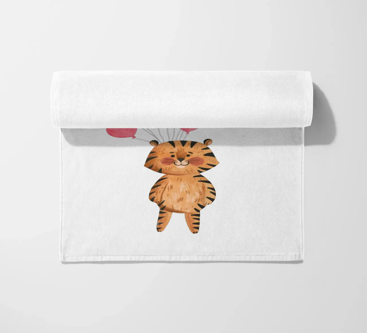 Safari in mongolfiera della tigre telo mare da Doodle Dreams Art