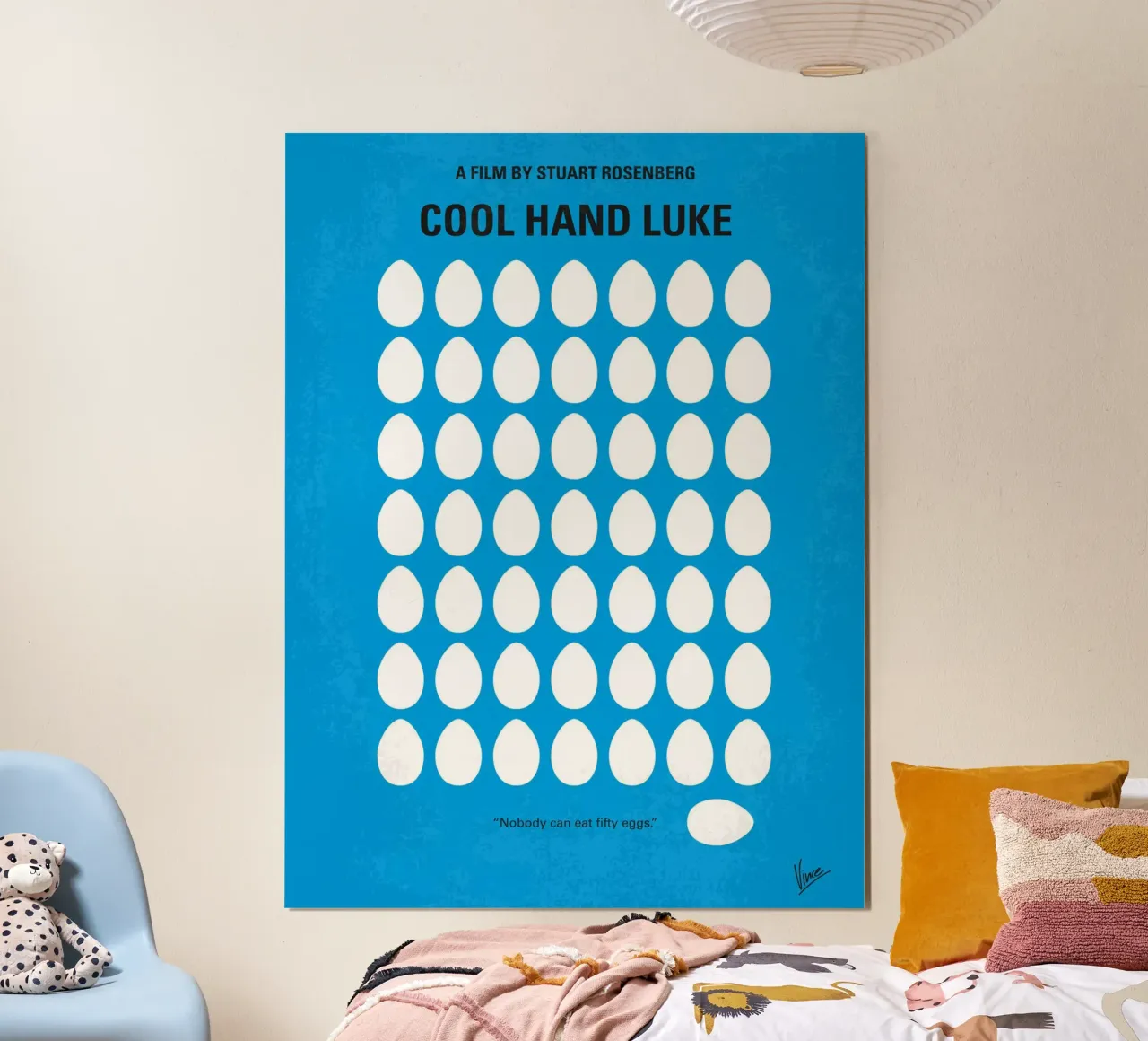 No616 My Cool Hand Luke minimal movie poster poster da Chungkong