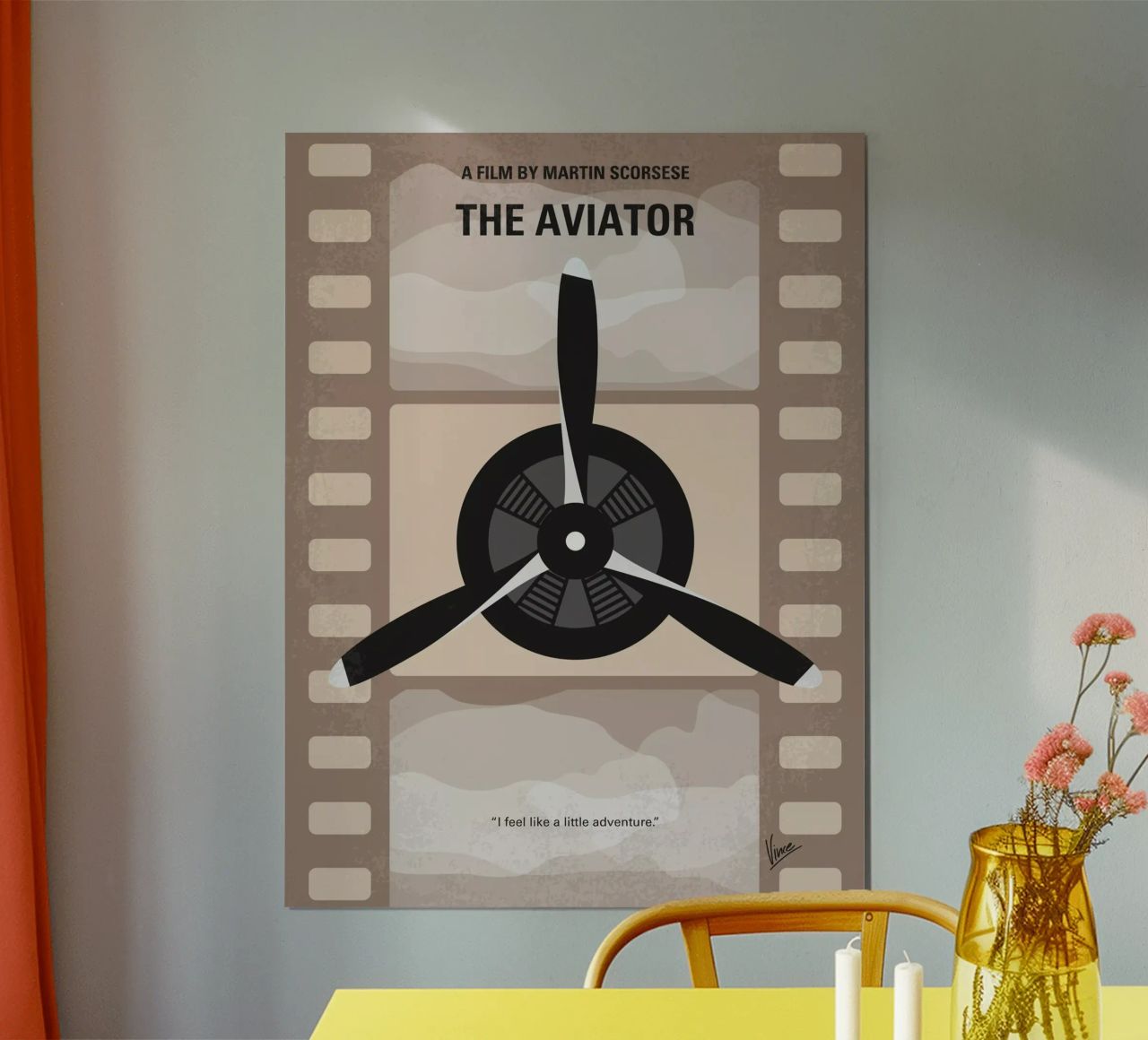 No618 My The Aviator minimal movie poster poster de Chungkong