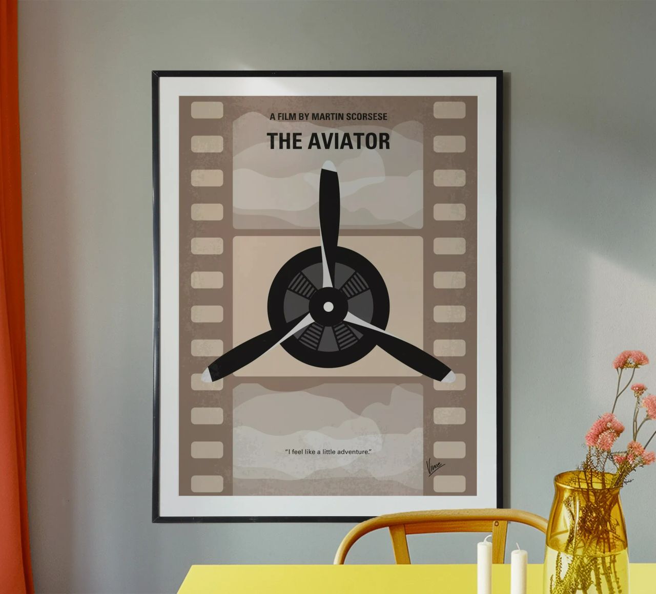No618 My The Aviator minimal movie poster poster de Chungkong