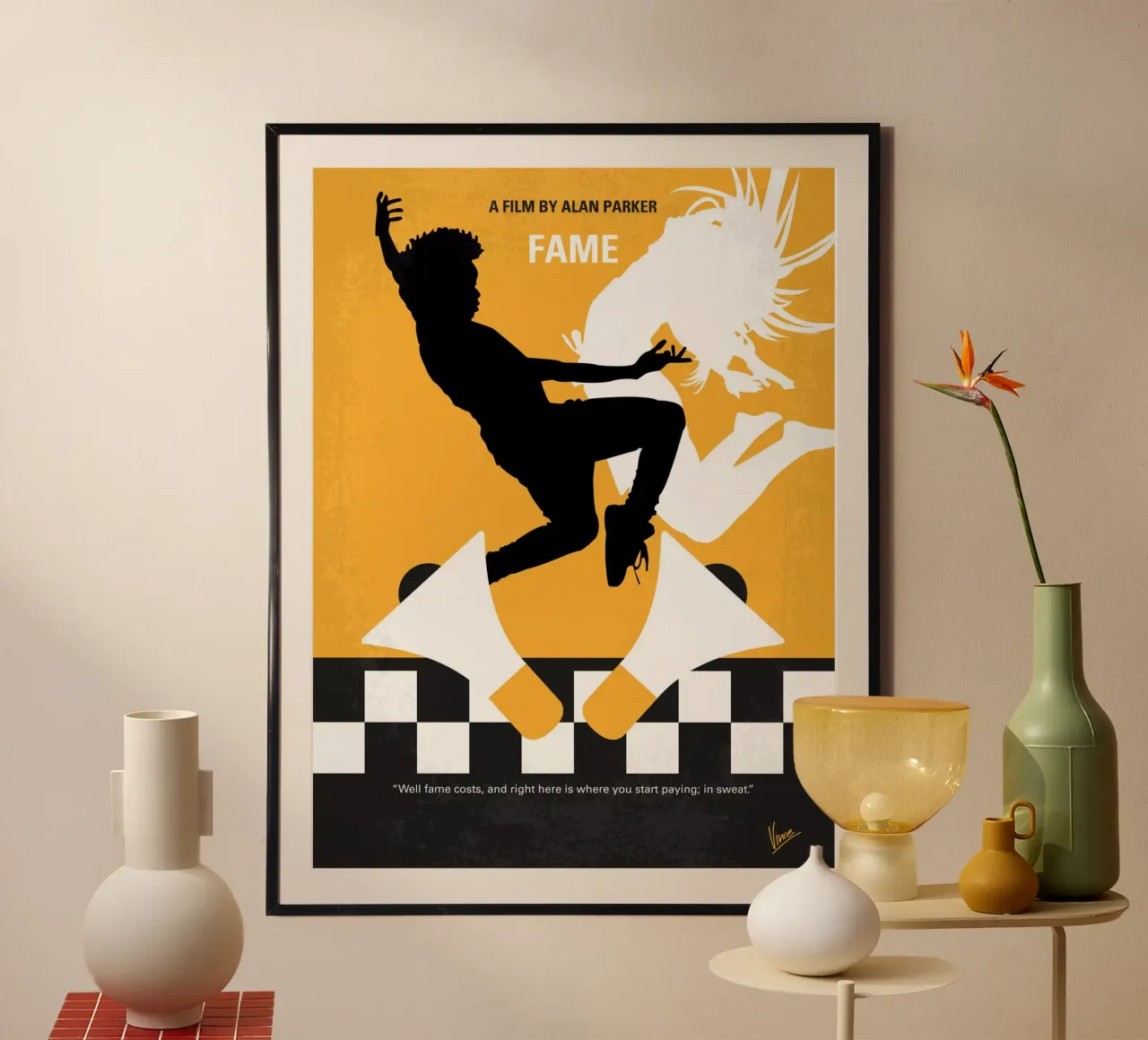 No619 My Fame minimal movie poster carta hahnemühle da Chungkong