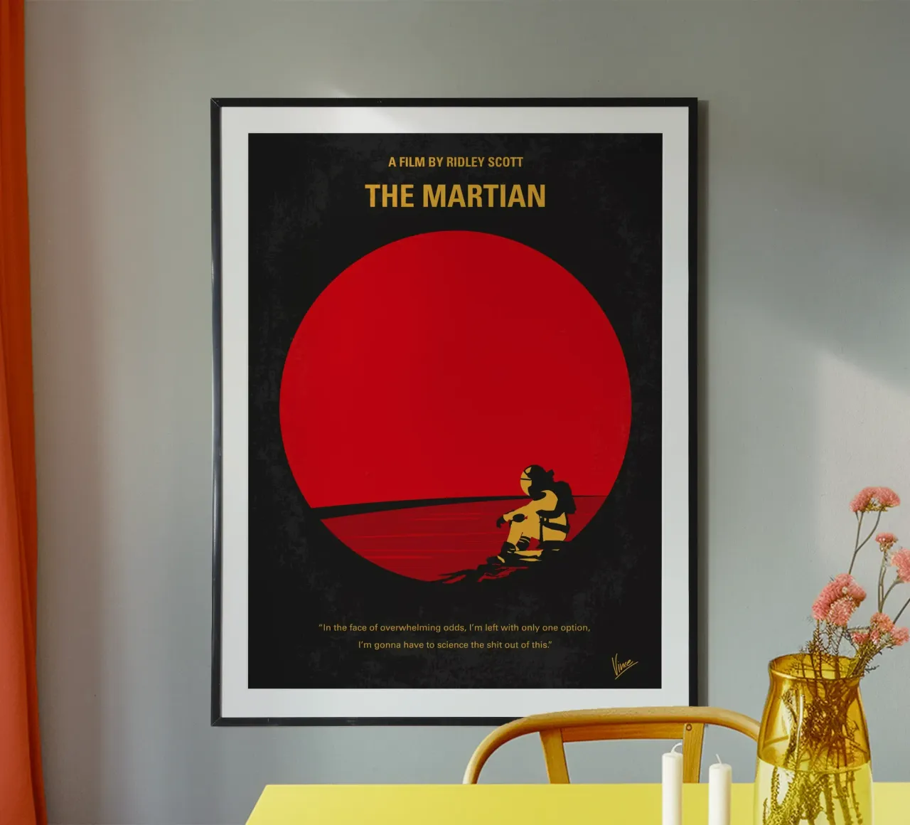 No620 My The Martian minimal movie poster poster da Chungkong
