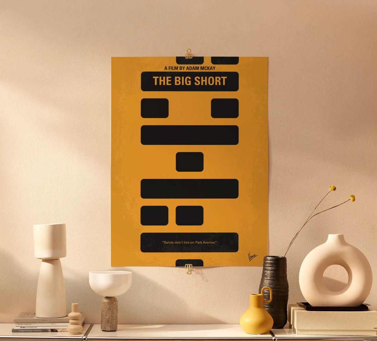 No622 My The Big Short minimal movie poster poster de Chungkong