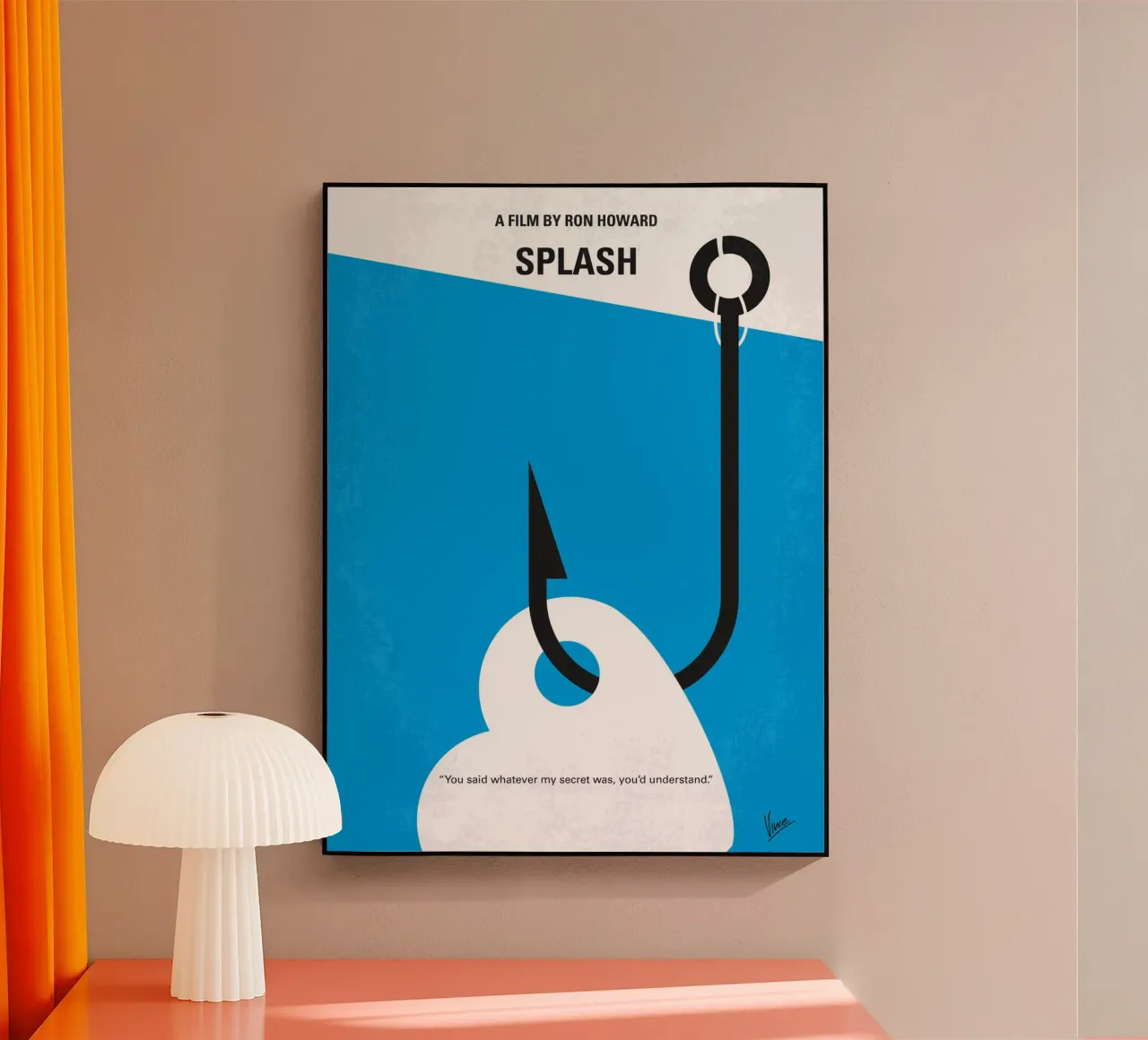 No625 My Splash minimal movie poster plexiglass da Chungkong