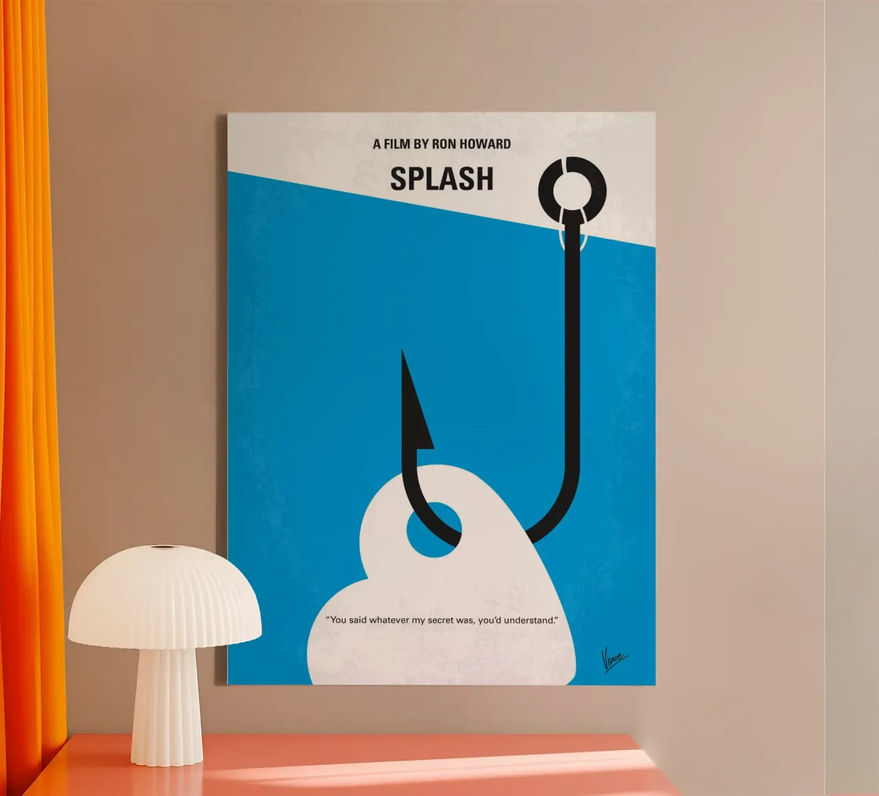 No625 My Splash minimal movie poster tela da Chungkong