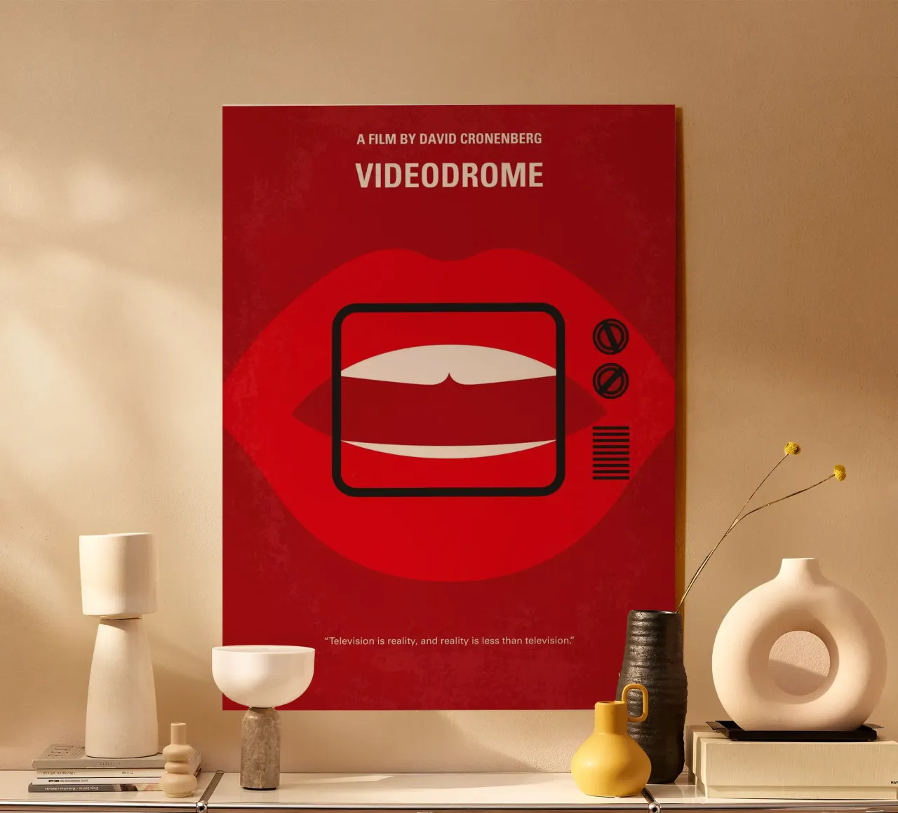 No626 My Videodrome minimal movie poster plexiglass da Chungkong