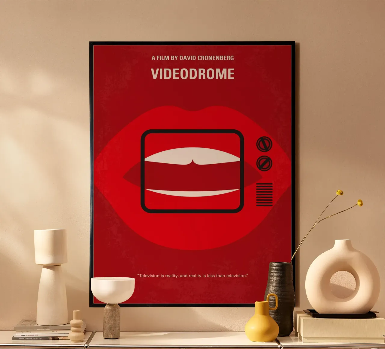 No626 My Videodrome minimal movie poster poster da Chungkong