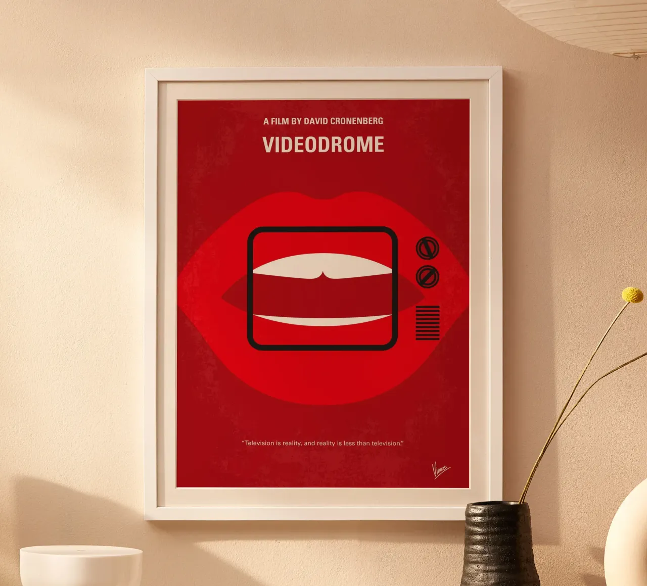 No626 My Videodrome minimal movie poster poster da Chungkong