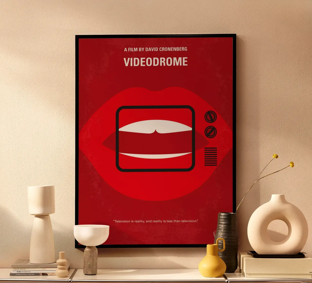 No626 My Videodrome minimal movie poster poster da Chungkong