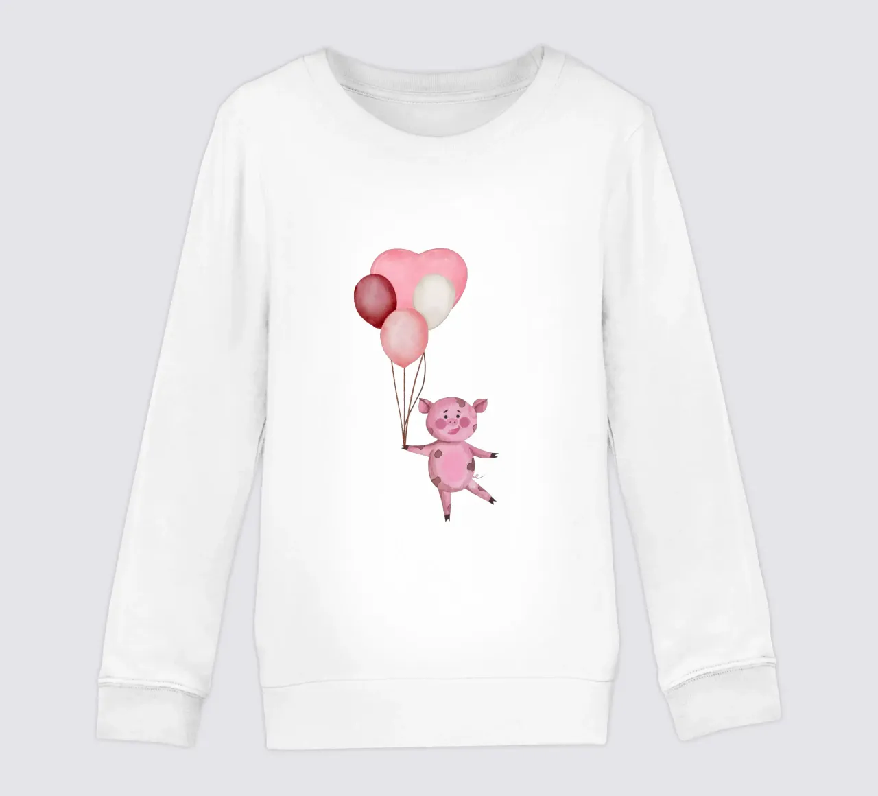 L'avventura aerea di Piggy felpa bambino da Doodle Dreams Art