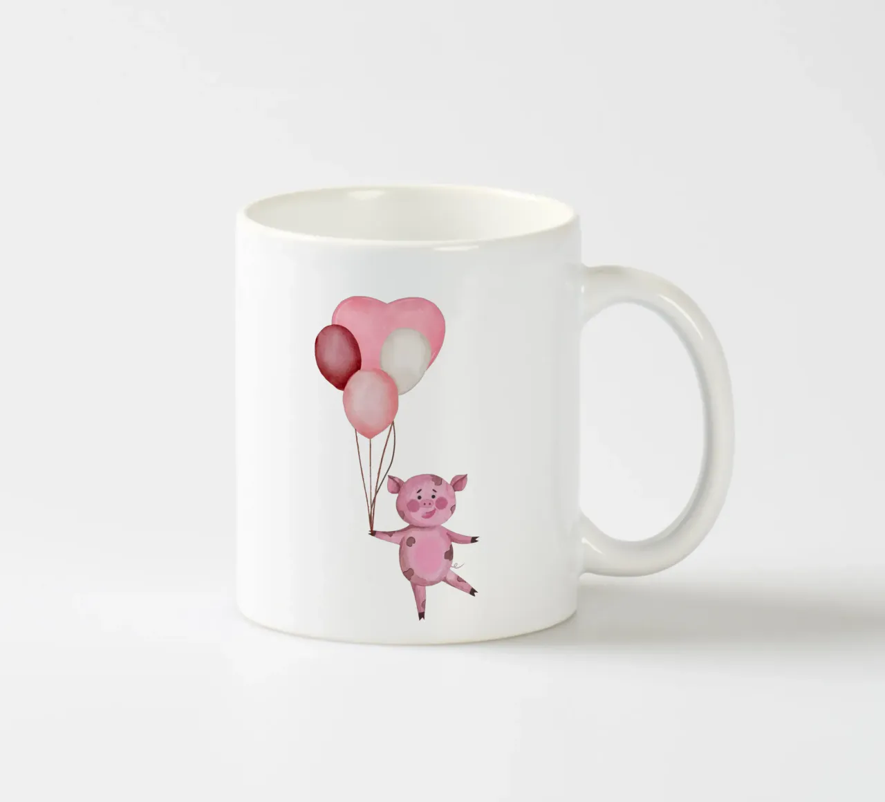 L'avventura aerea di Piggy tazza in ceramica da Doodle Dreams Art