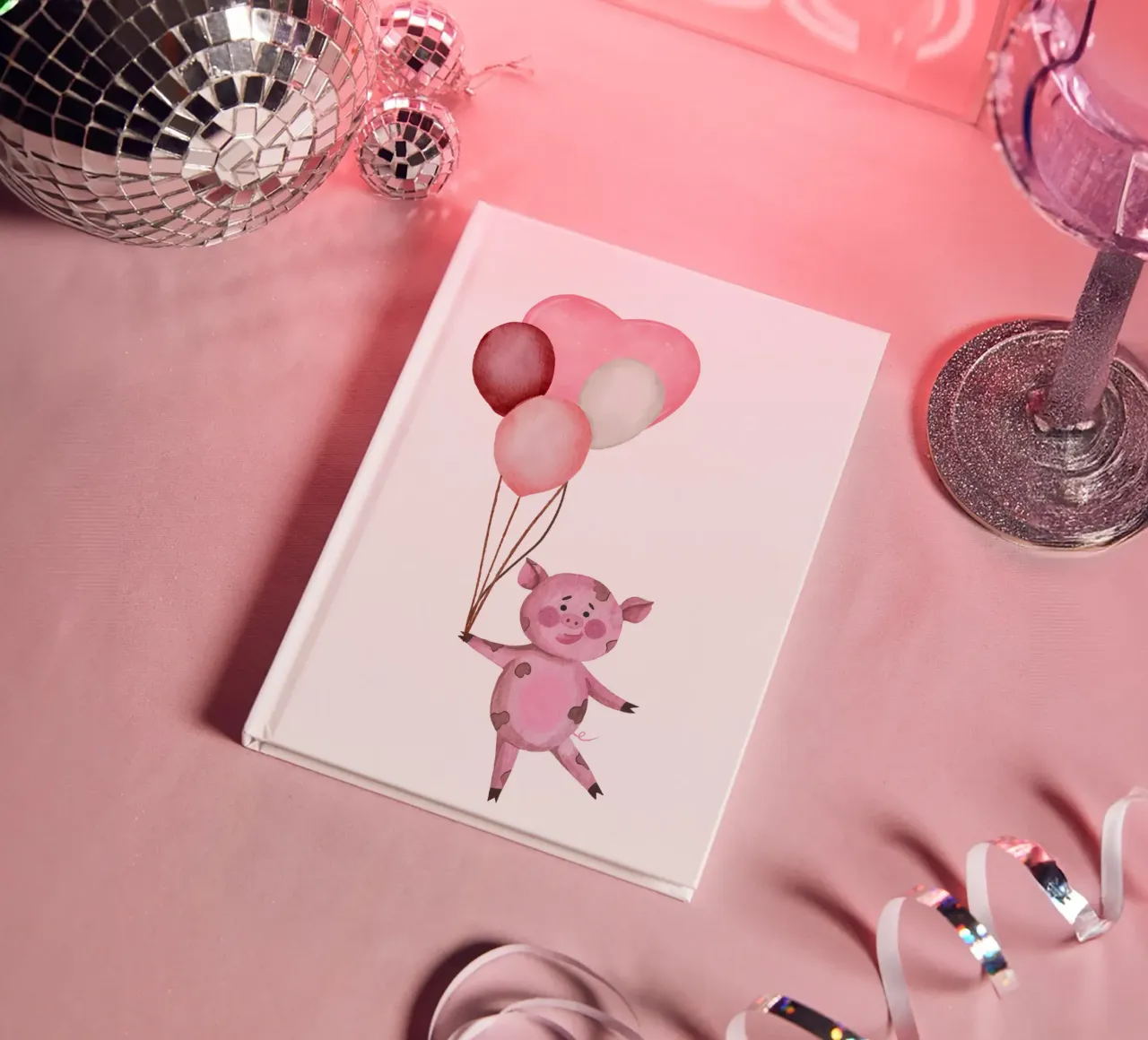 L'avventura aerea di Piggy diario da Doodle Dreams Art