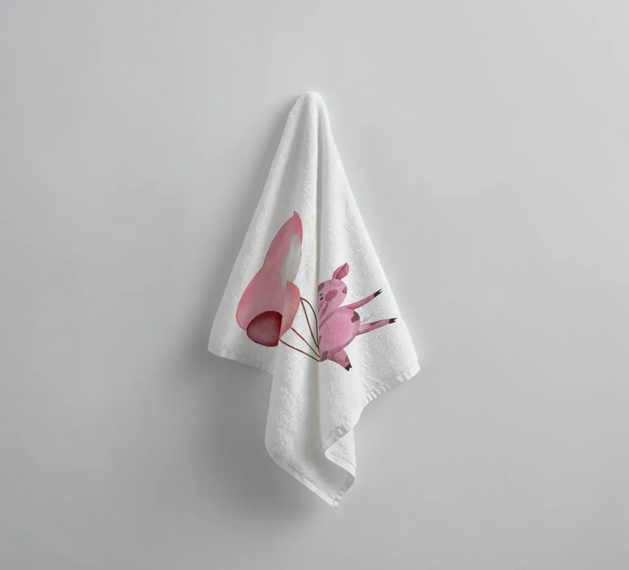 L'avventura aerea di Piggy asciugamano da bagno da Doodle Dreams Art