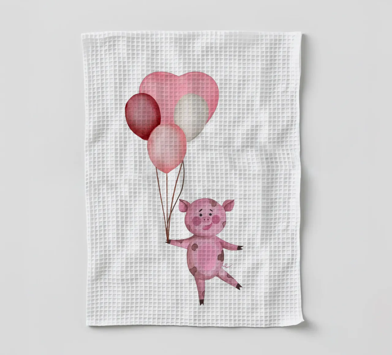 L'avventura aerea di Piggy canovaccio da cucina da Doodle Dreams Art