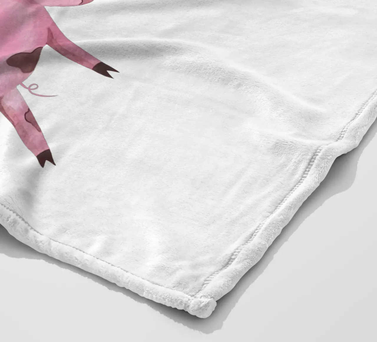 L'avventura aerea di Piggy coperta in pile da Doodle Dreams Art