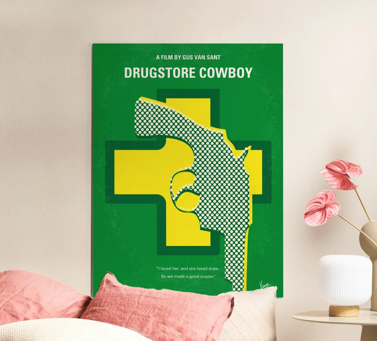 No628 My Drugstore Cowboy minimal movie poster poster da Chungkong