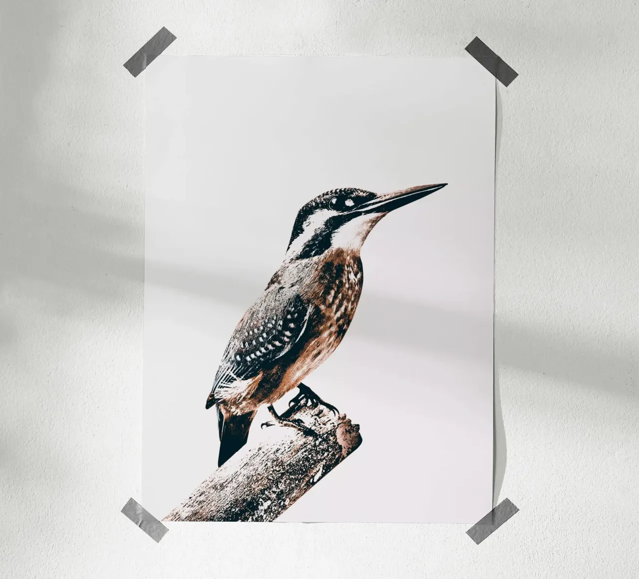 UCCELLO poster con telaio in plastica da dada22