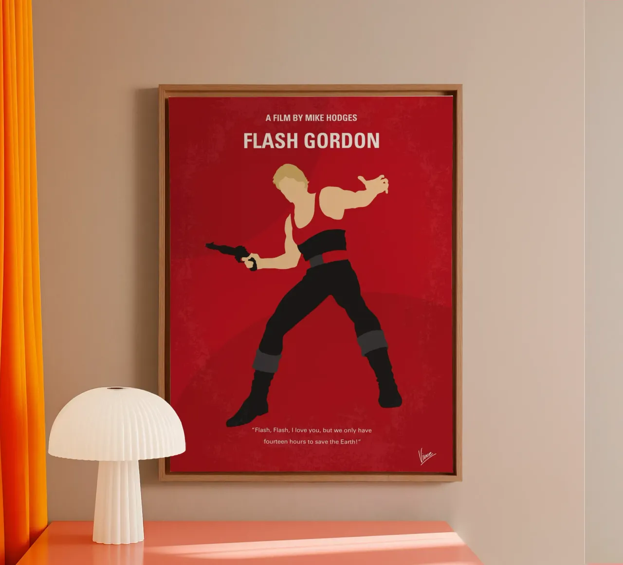 No632 My Flash Gordon minimal movie poster tela da Chungkong