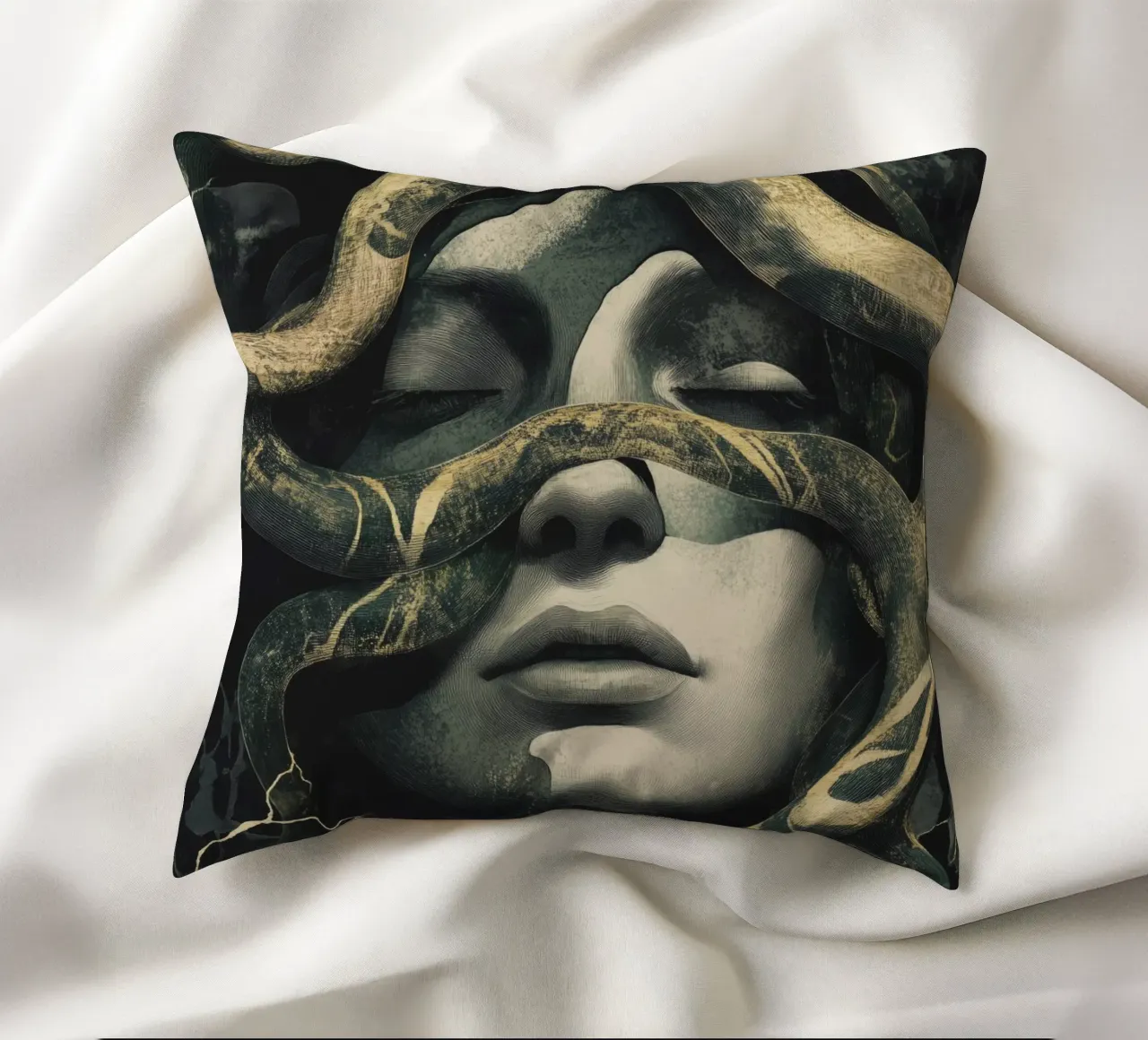 Donna sognante cuscino da Katja Stehle Design