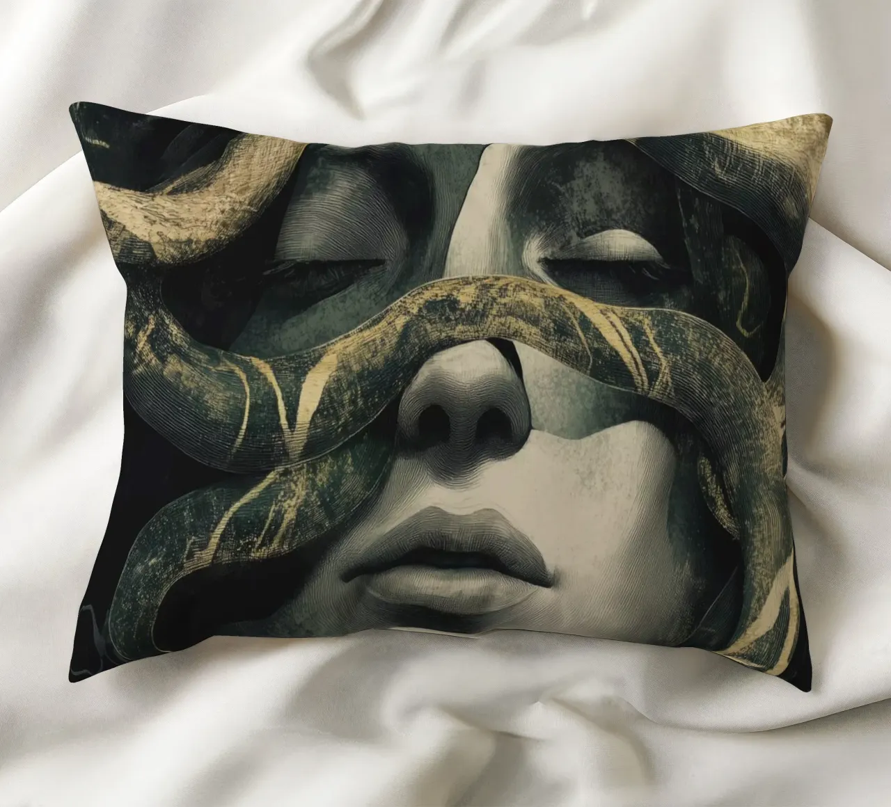 Donna sognante cuscino da Katja Stehle Design