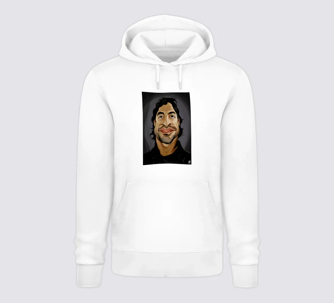 Javier Bardem felpa con cappuccio da Rob Art | Illustration