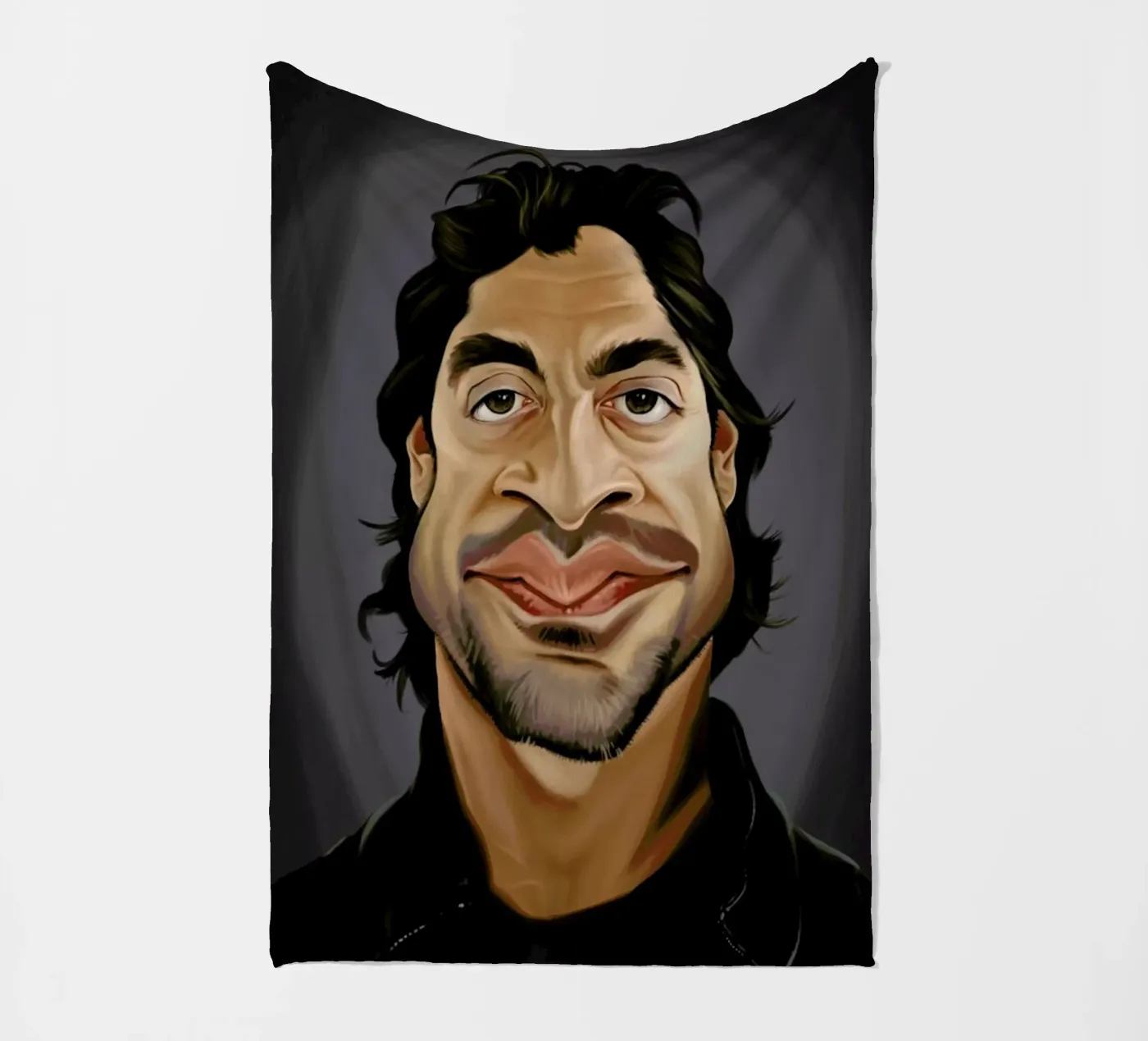 Javier Bardem Fleecedecke von Rob Art | Illustration