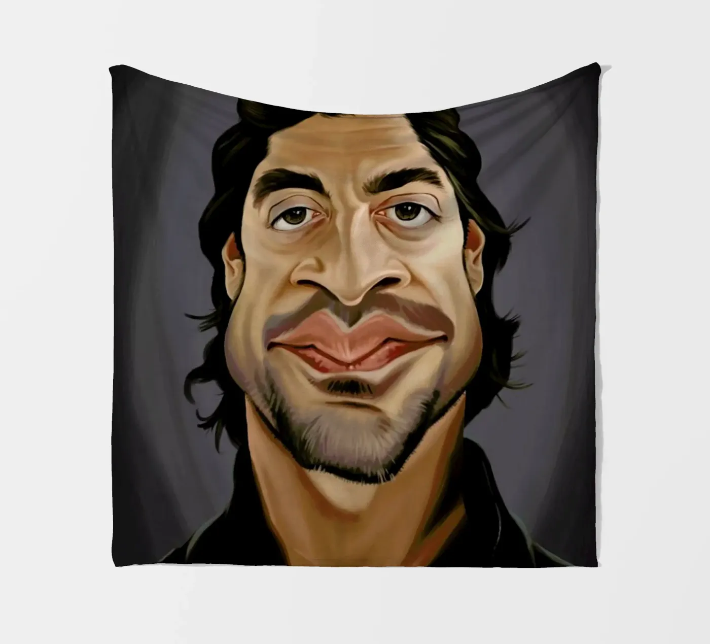 Javier Bardem Fleecedecke von Rob Art | Illustration