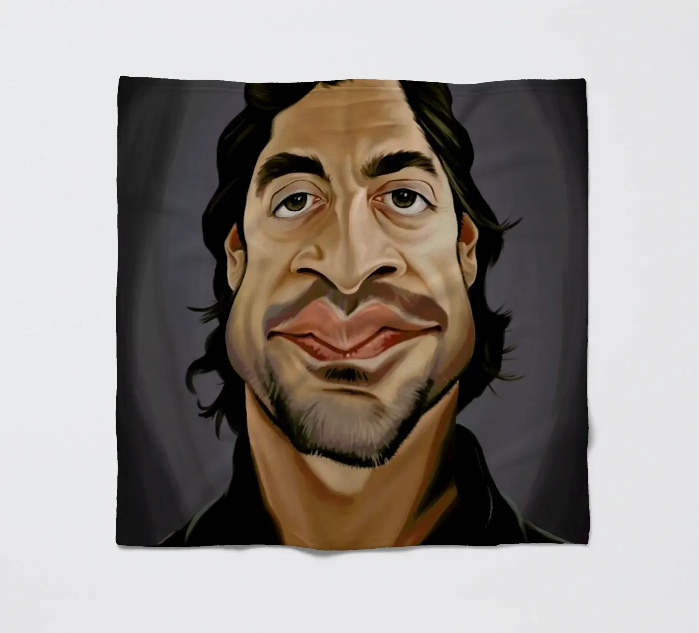 Javier Bardem Fleecedecke von Rob Art | Illustration