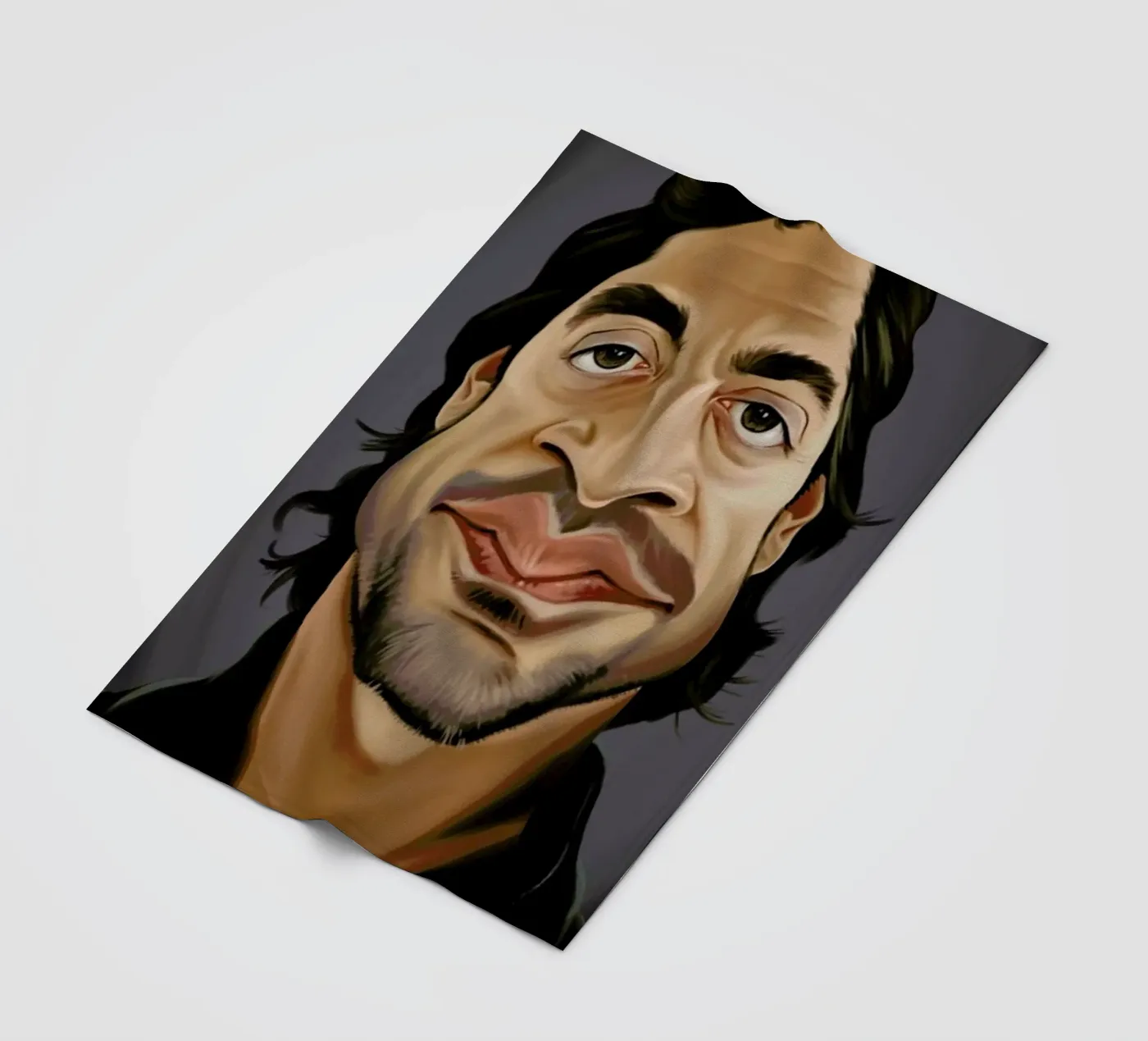 Javier Bardem Fleecedecke von Rob Art | Illustration