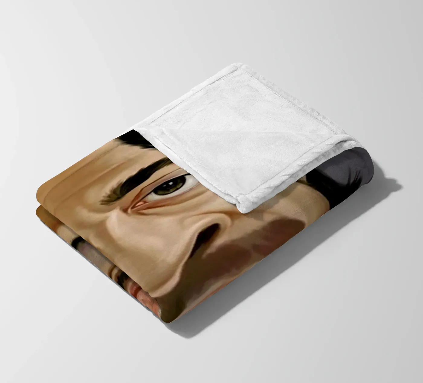 Javier Bardem Fleecedecke von Rob Art | Illustration