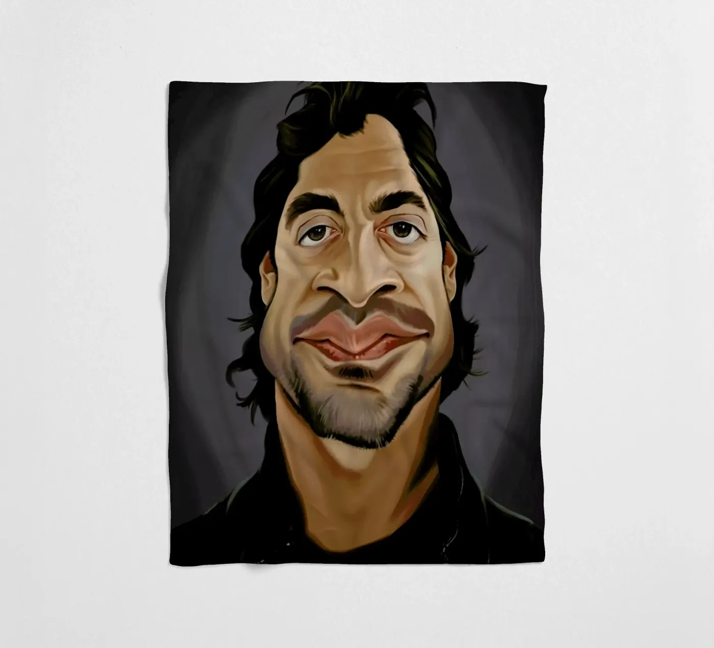 Javier Bardem Fleecedecke von Rob Art | Illustration