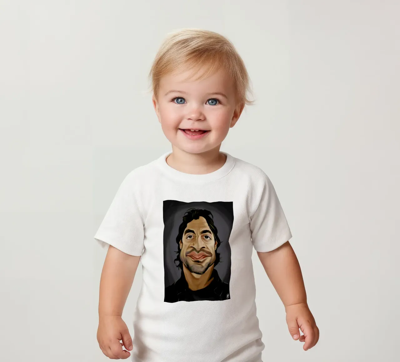 Javier Bardem maglietta neonato da Rob Art | Illustration