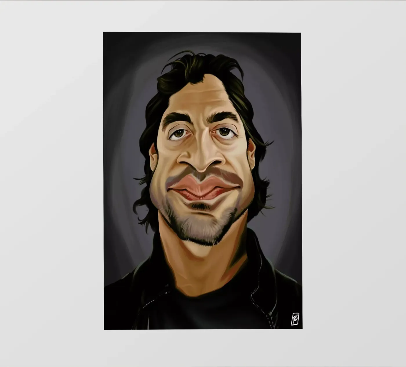 Javier Bardem pellicola backlit da Rob Art | Illustration