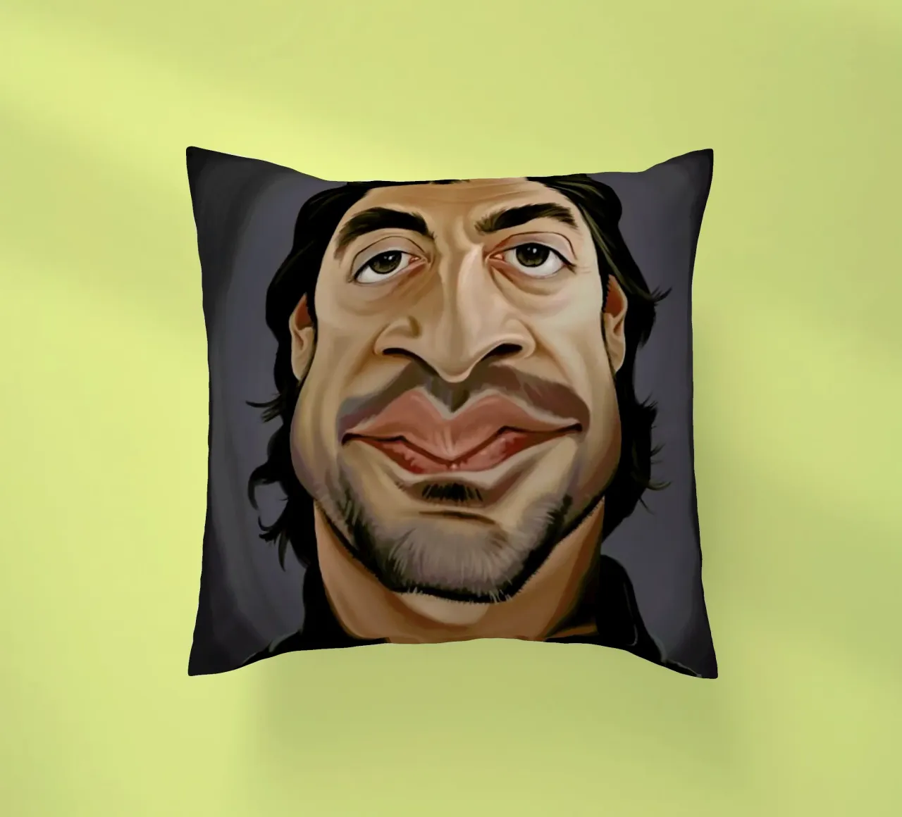 Javier Bardem cuscino da Rob Art | Illustration