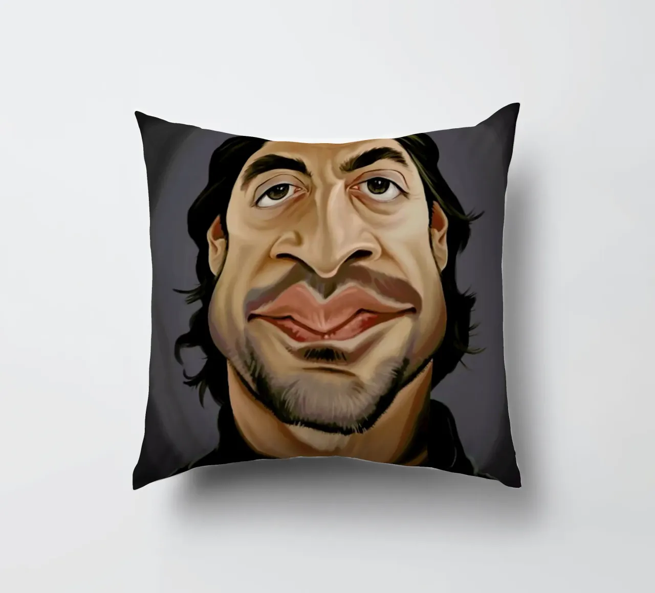 Javier Bardem cuscino da Rob Art | Illustration