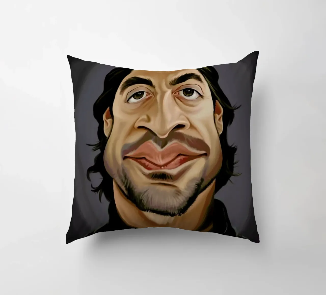 Javier Bardem cuscino da Rob Art | Illustration