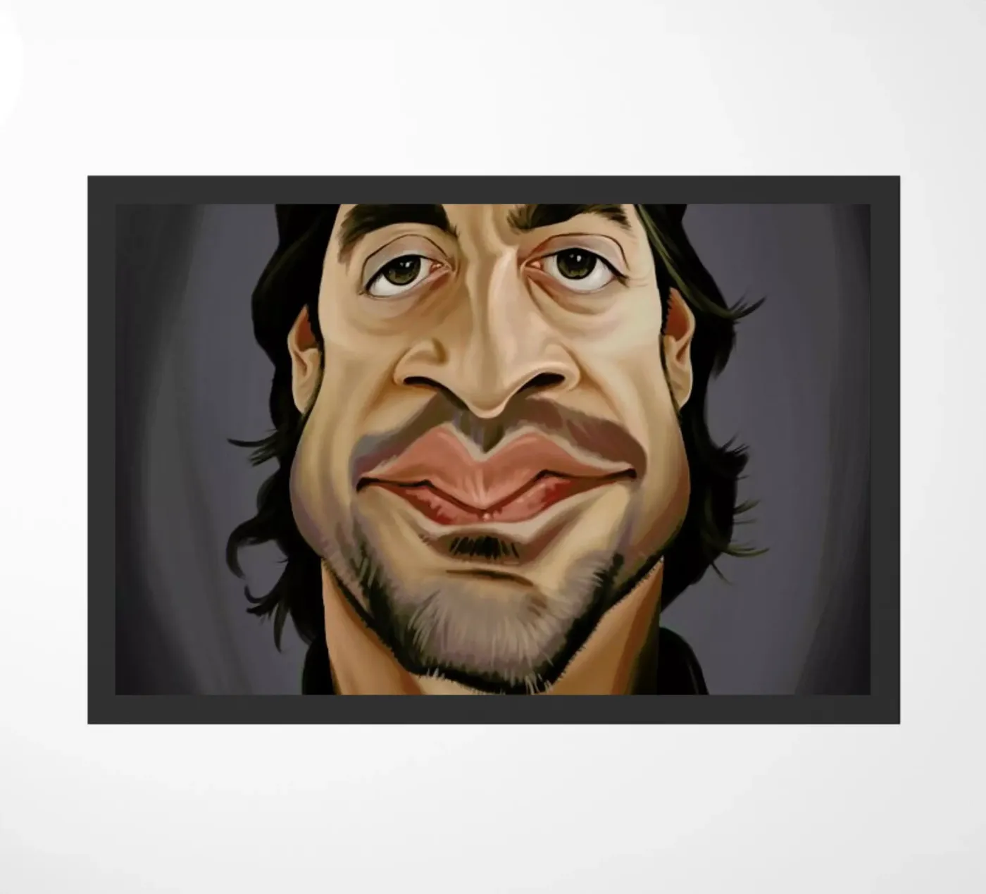 Javier Bardem doormat by Rob Art | Illustration