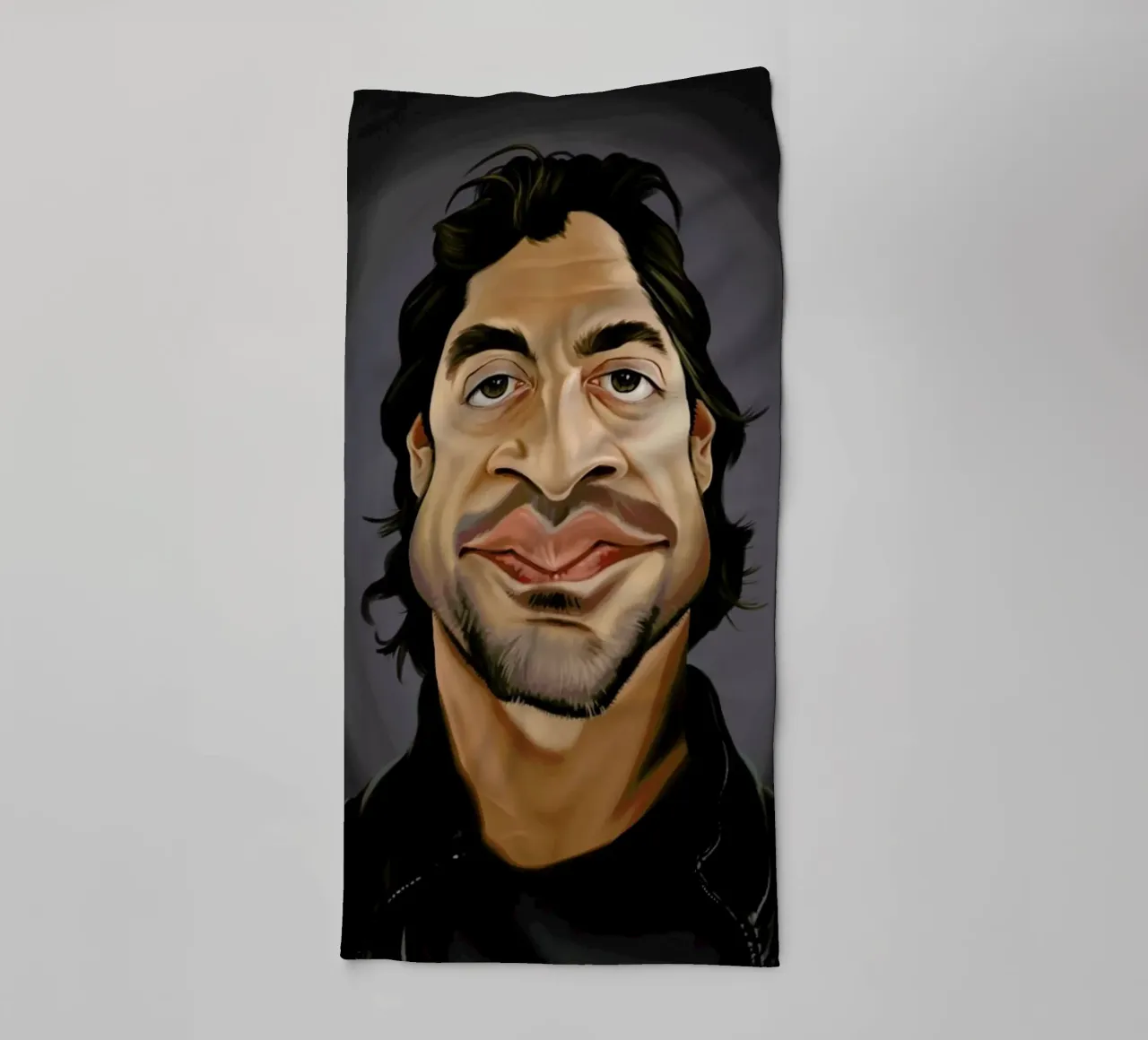 Javier Bardem asciugamano da bagno da Rob Art | Illustration
