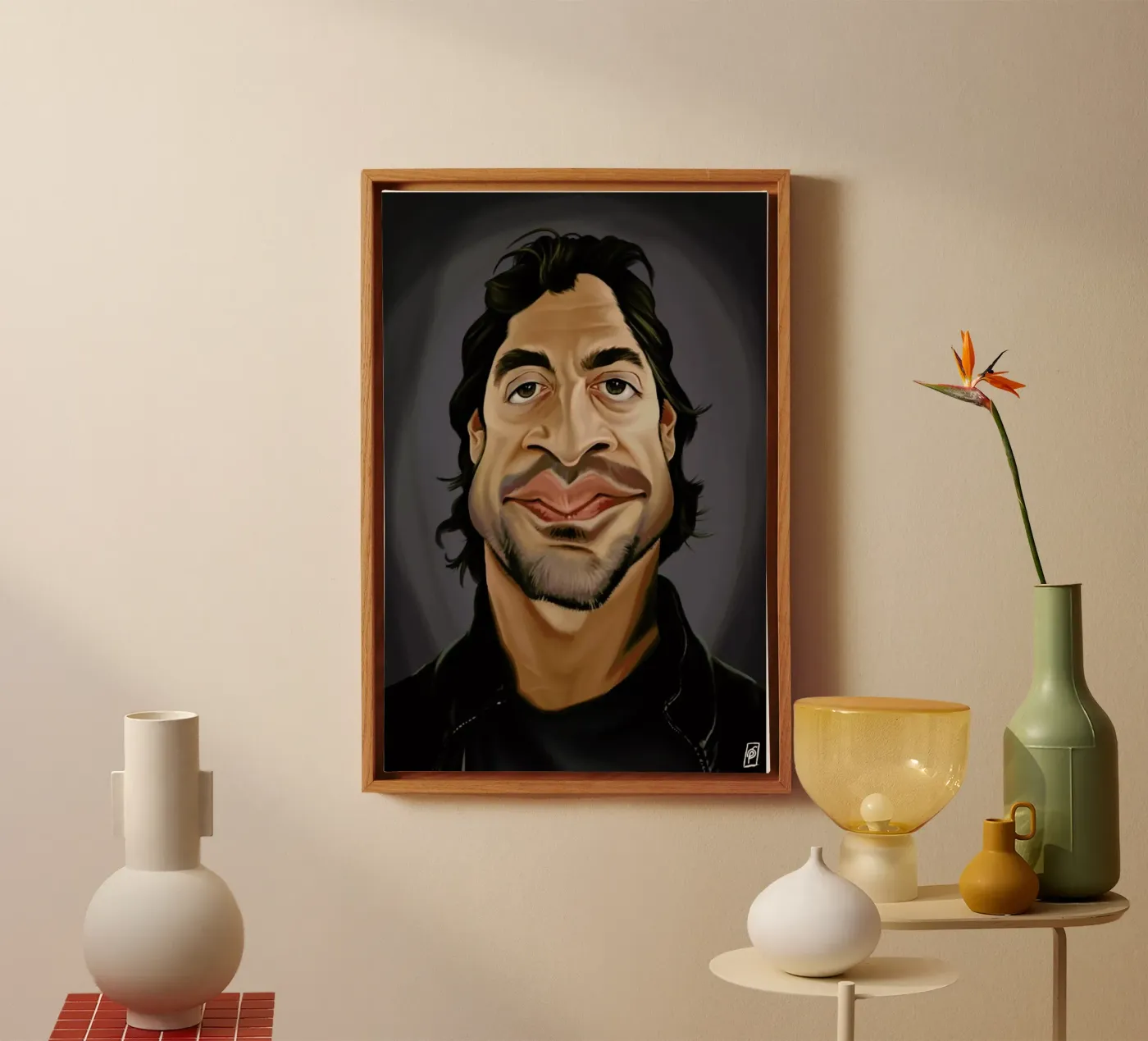 Javier Bardem tela da Rob Art | Illustration