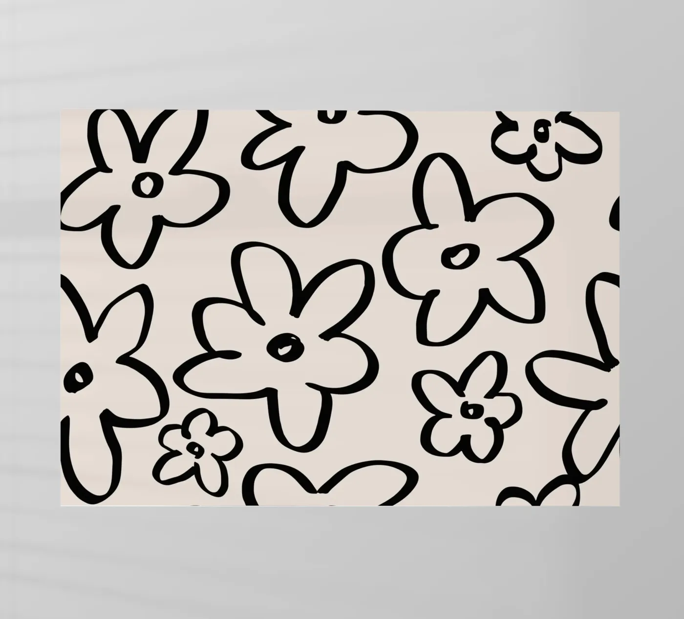 Simple Flower Pattern Backlit Folie von treechild